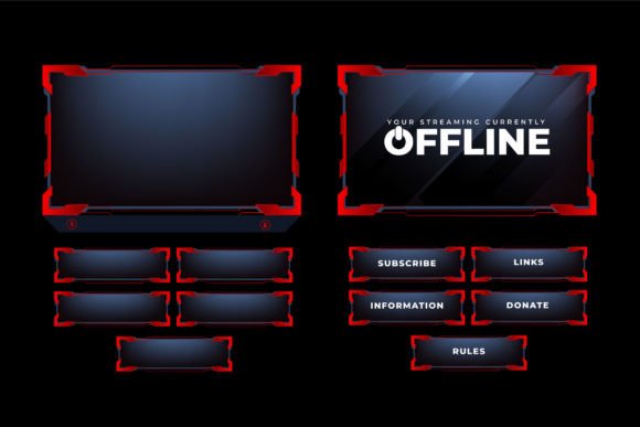 Download Digital Live Streaming Overlay Vector - Live Collection