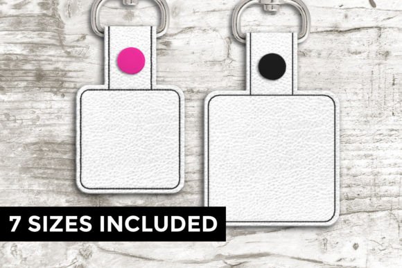 Download Rounded Square Blank ITH Key Fob - Square Collection