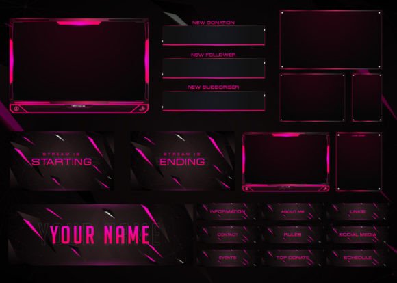 Download Twitch Overlay Live Stream Set - Live Collection